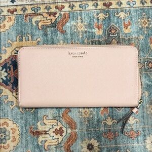 Kate Spade Blush Pink Zip-Around Wallet